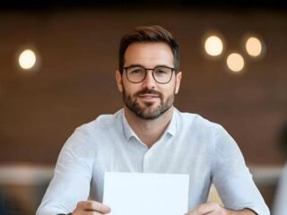 a-manager-handing-out-certificates-to-employees-in-recognition-of-small-achievements-in-a-bright-workspace-photo