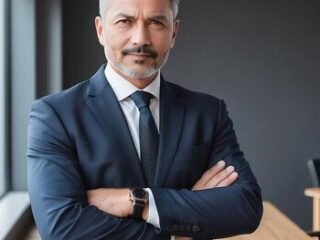 a-man-in-a-suit-and-tie-standing-in-front-of-a-table-free-photo
